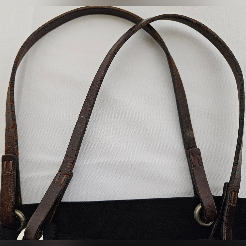 Fendi Vintage Zucca Tote Bag In Black Nylon And Leather Monogram - Picture 9 of 16